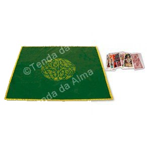 Pano de Lançamento de Tarot – Labirinto Celta