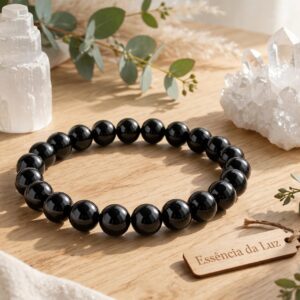 Pulseira de Obsidiana Negra – Essência da Luz